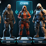 **

"Cyphers character selection screen, diverse characters, strategic team composition, focus on understanding roles (attacker, defender, support, guard), dynamic lighting, action pose."

**