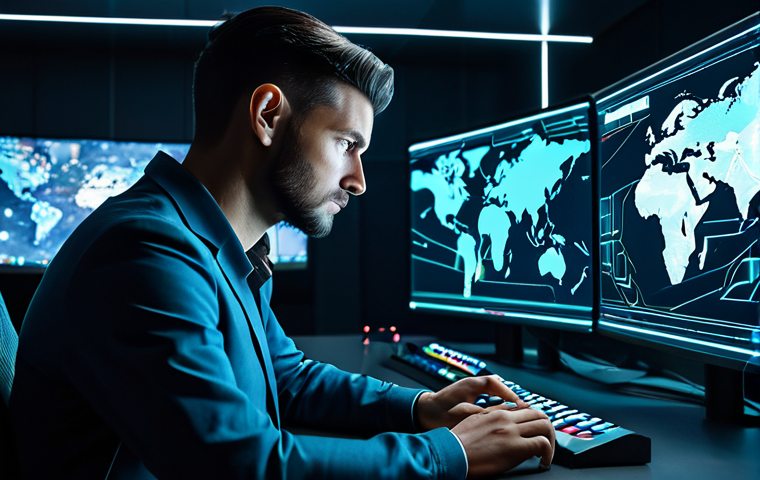 A focused professional gamer, male, with a modern, neat hairstyle, wearing a sleek, high-tech, modest gaming suit. He is intently observing a transparent holographic display that projects complex game statistics and evolving strategic maps within a clean, illuminated control room. His hands are resting naturally on a futuristic control panel, perfect anatomy, well-formed hands, natural pose. The atmosphere is one of deep concentration and insightful analysis of game meta. safe for work, appropriate content, fully clothed, professional dress, correct proportions, natural body proportions, proper finger count.